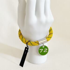 MARC JACOBS Chunky Rope Bangle Bracelet with Charm NWT